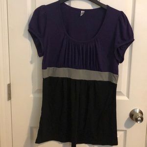 Piper and blue blouse